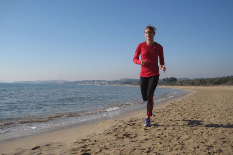 Correr en la playa