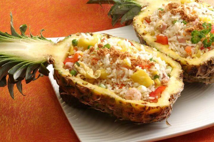 ¿Cómo preparar arroz jazmín con piña?