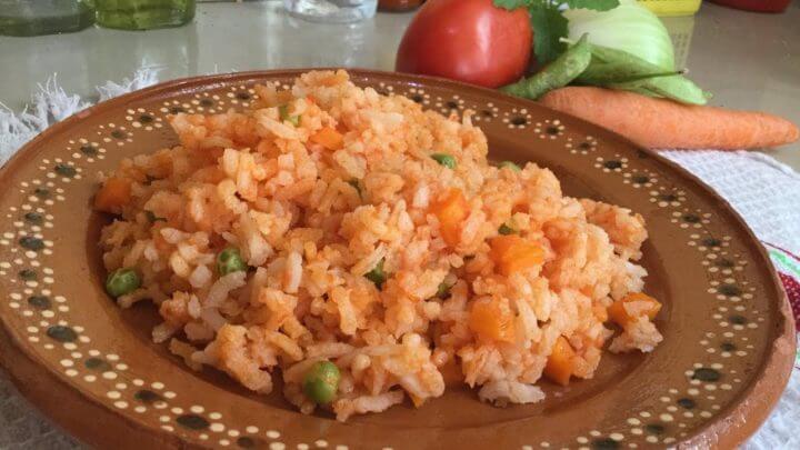 Receta de arroz mexicano rojo
