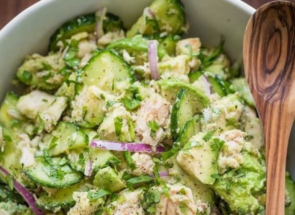 Receta de ensalada de atún con aguacate