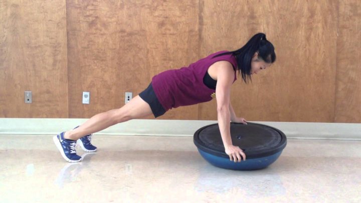 plancha alta sobre Bosu