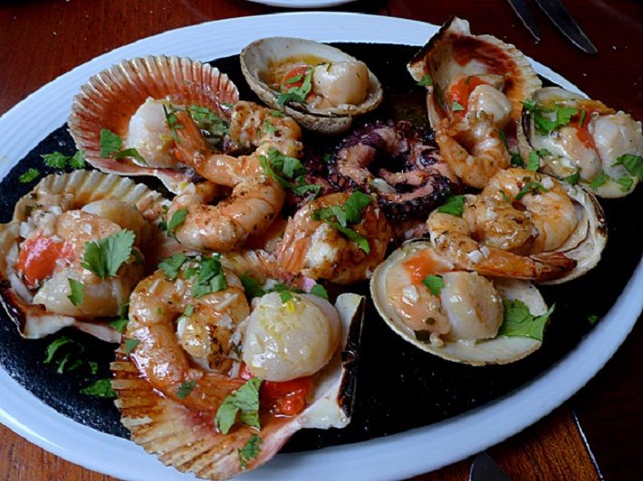 Mariscos saludables y equilibrados
