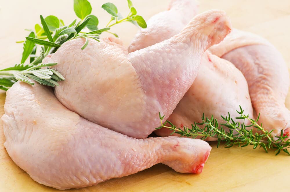 Cuánta proteína hay en las diferentes partes del pollo?