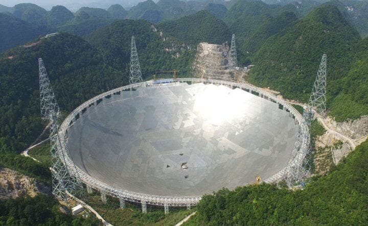 Telescopio esférico de 500 m de apertura en China