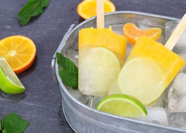 Receta de polo de mojito cítrico