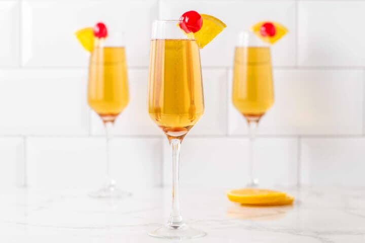 Receta cetogénica del cocktail de champagne