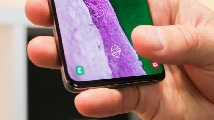 Sensor de huellas dactilares ultrasónico del Samsung S10