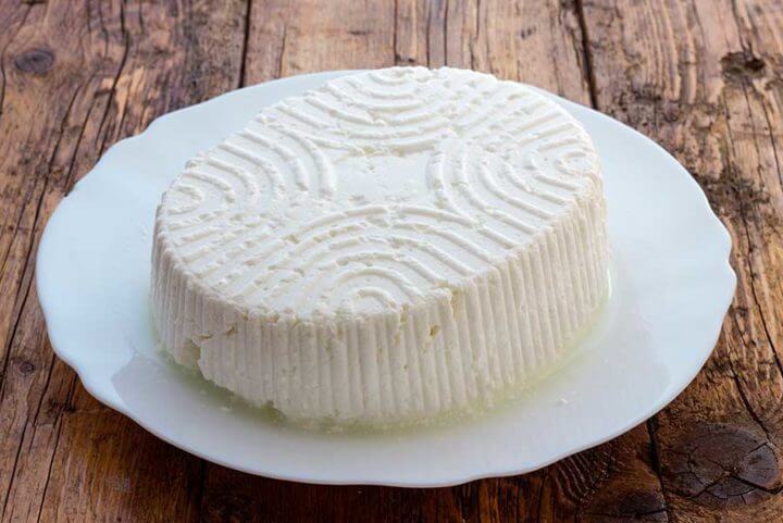 Snack de queso requesón para vegetarianos
