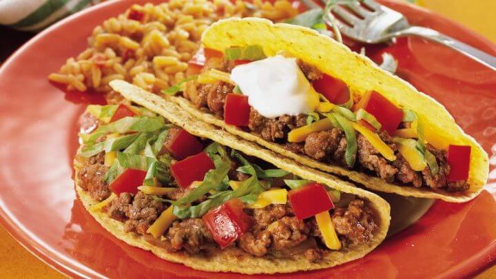 Receta de tacos saludables con carne picada