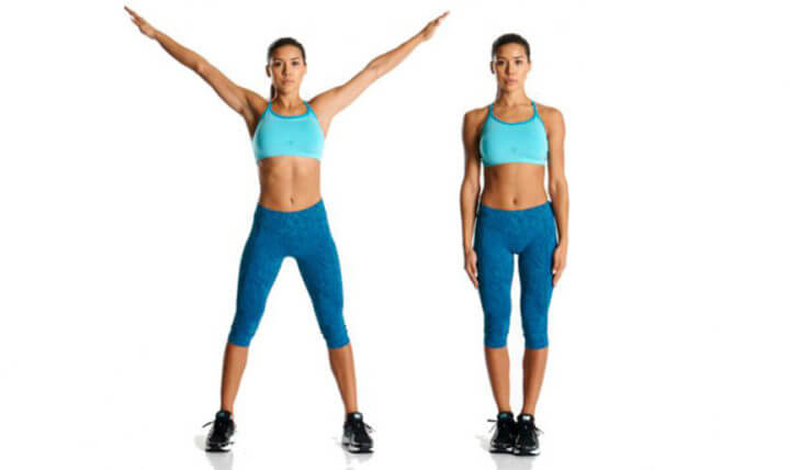 Cómo ejecutar los jumping jacks