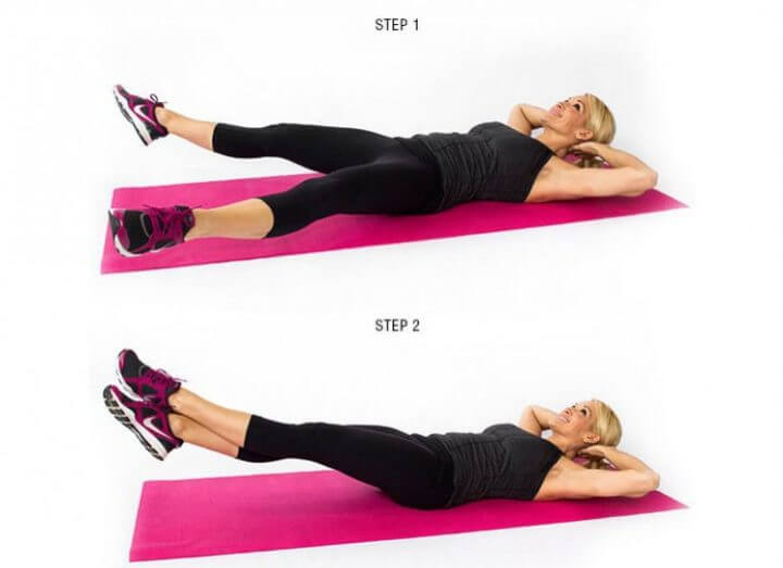 Ejercicios de core para rutina Tabata