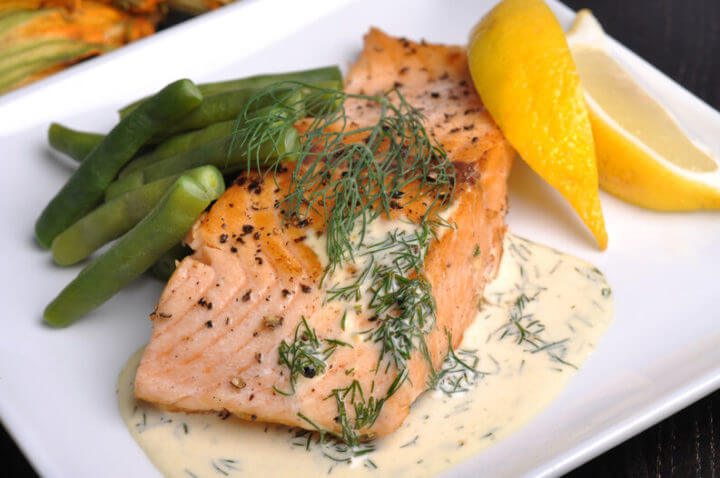 Receta de pescado al eneldo y cúrcuma al estilo Hinoa