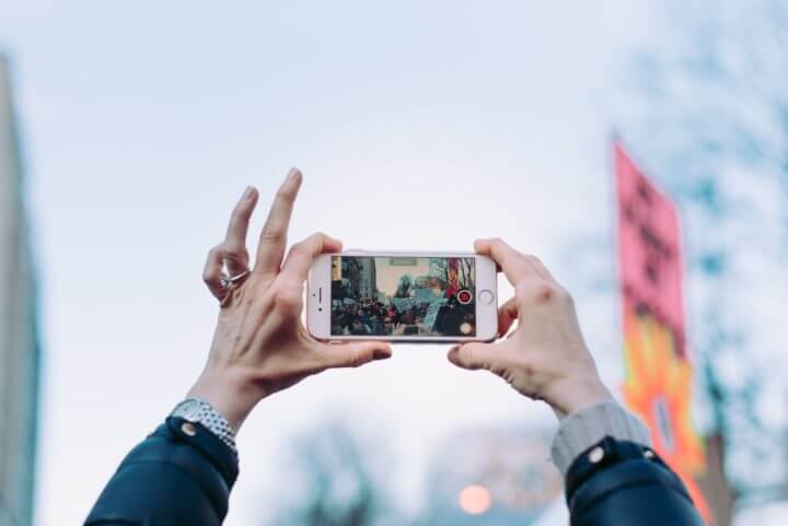App para tomar fotos durante un viaje