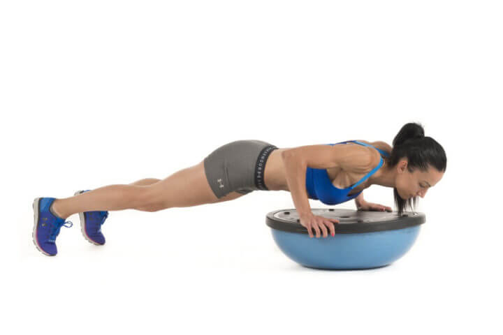 Burpees con el balón BOSU