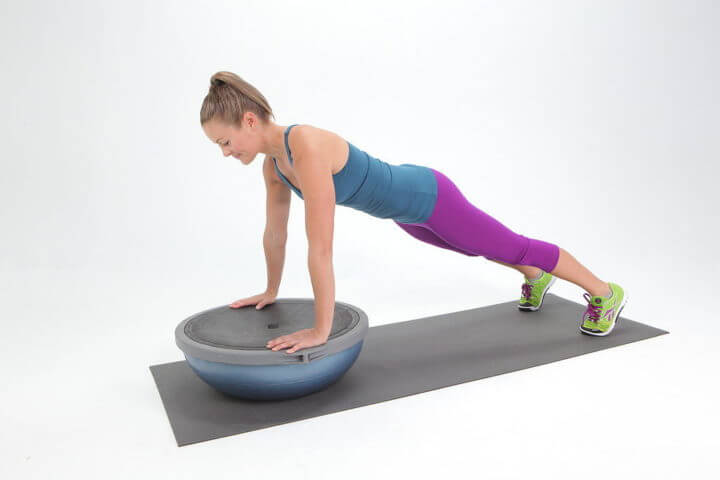 Flexión con balón BOSU