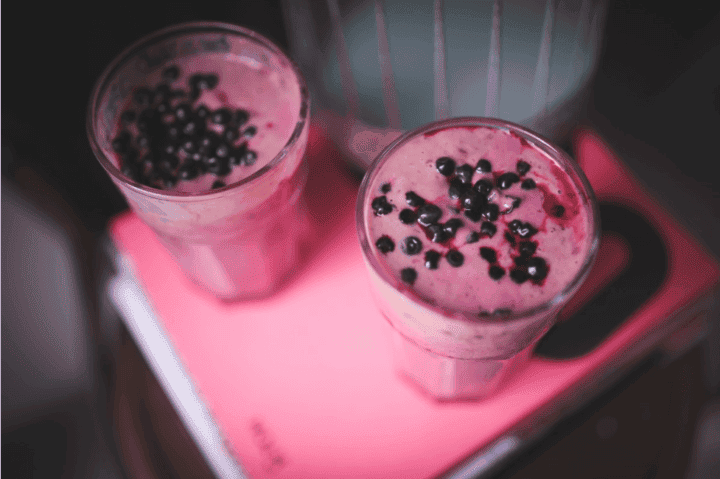 Receta de batido basado en ingrediens vegetales como la pitaya