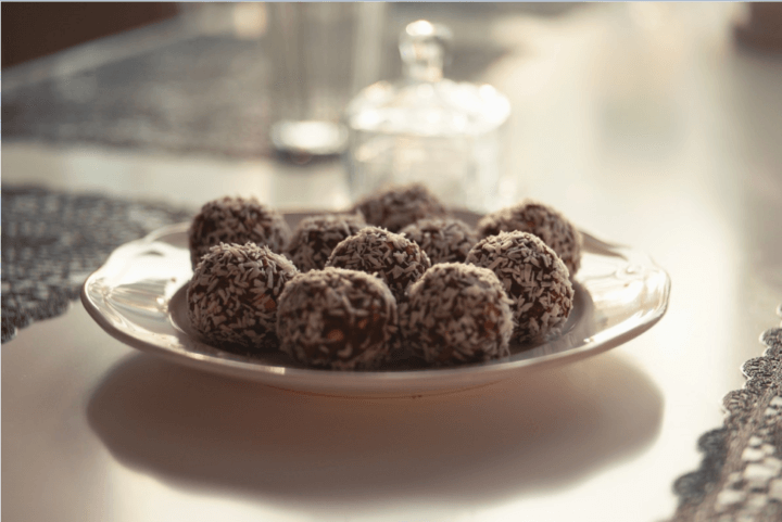 Receta de trufas de batata sin azúcar añadida