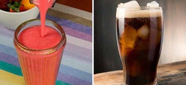Jugos naturales o bebidas azucaradas