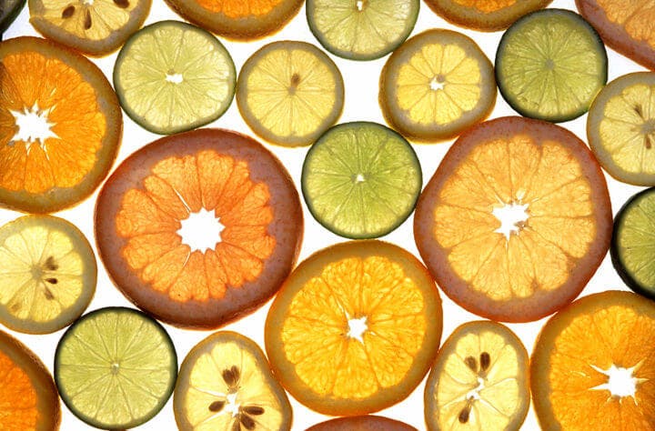 Las frutas citricas más ácidas