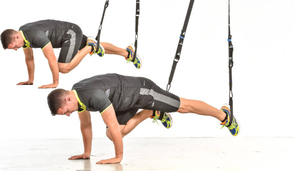 Abdominales en suspensión con TRX