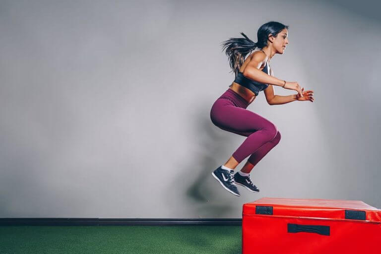 entrenamiento con caja pliometrica