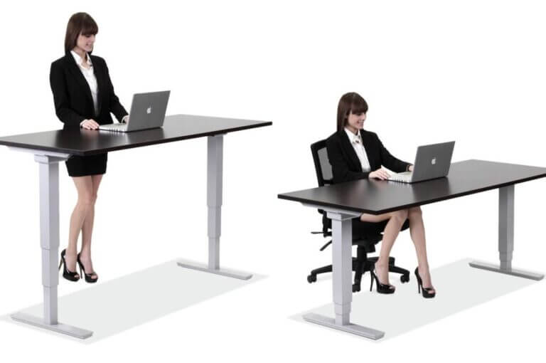 5 standing desk o escritorio elevable para trabajar de pie y sentado
