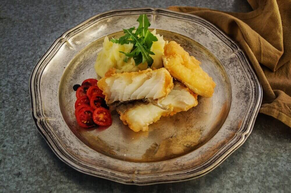 Plato de bacalao