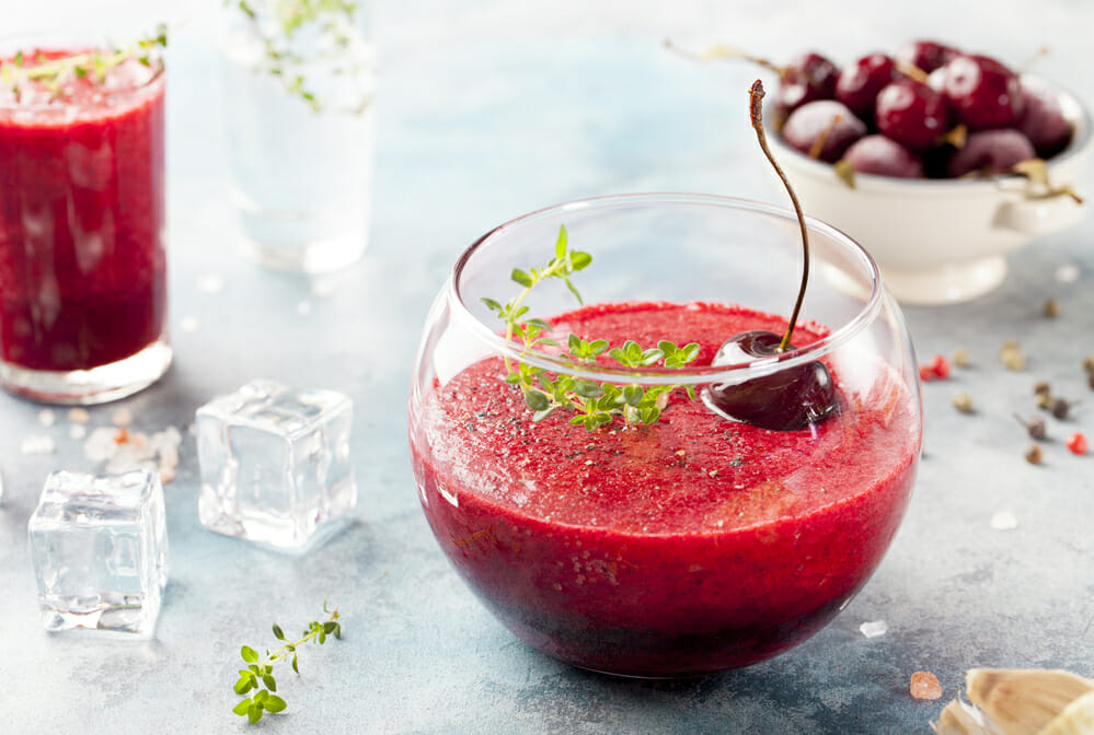 cómo bereiten gazpacho de cereza