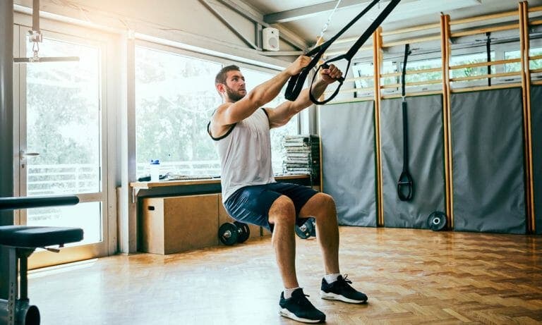 ejercicios trx piernas